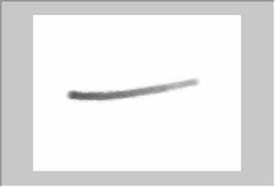 ストロークを水彩にしてラインを引く