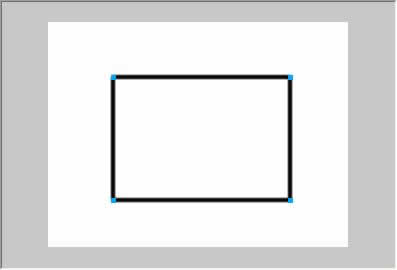 矩形ツールで描いた四角形