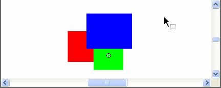 一番上にある、緑をひとつ背面に移動