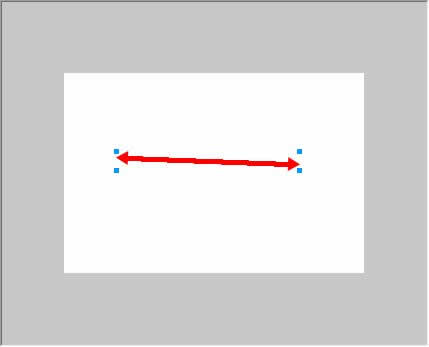 パスの両端に矢印が追加された