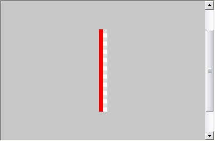 1ドットの幅だけ赤くする