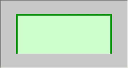 下の枠線を消す