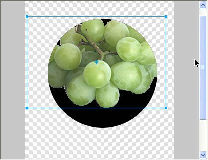 図形の内側に画像が貼りついた