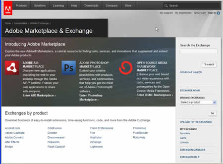 Adobe Marketplace & Exchange